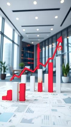 Graphique de croissance représentant un financement de projet